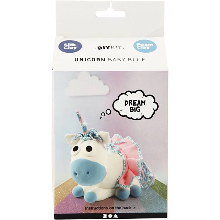 Funny Friend, Licorne, bleu, 1 Pq.