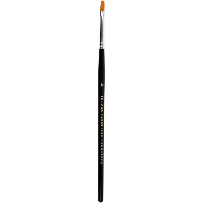 Pinceaux Gold Line, Plat, dim. 4, L : 18,5 cm, L : 2 mm, 12 pièces/ 1 Pq.