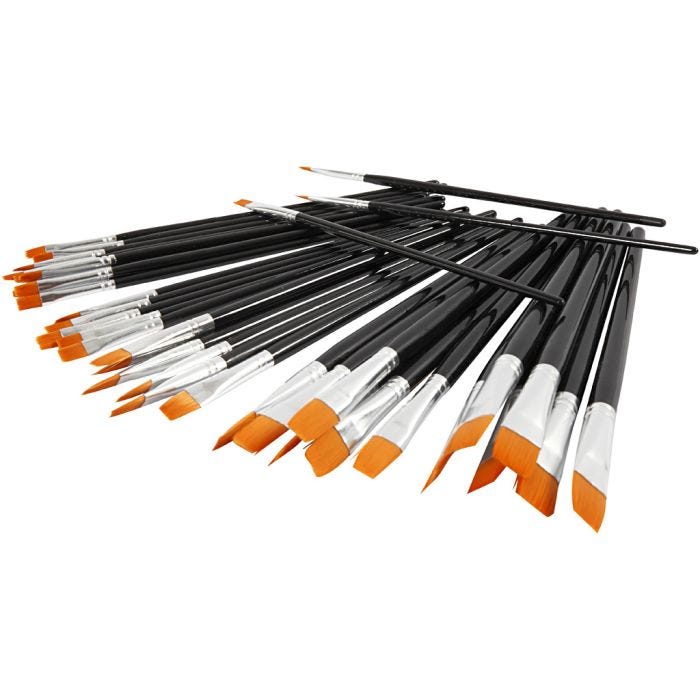 Set de Pinceaux YellowLine, dim. 0+2+4+8+12+16, 36 pièces/ 1 Pq.