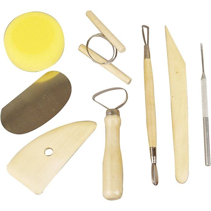 Instruments de sculpture, 8 pièces/ 1 Pq.