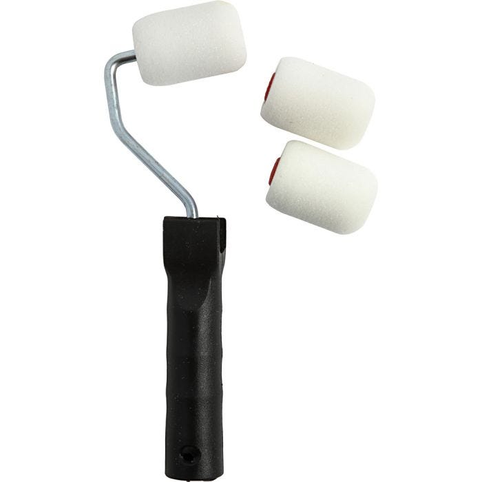 Rouleaux à peindre, L : 6 cm, 1 set