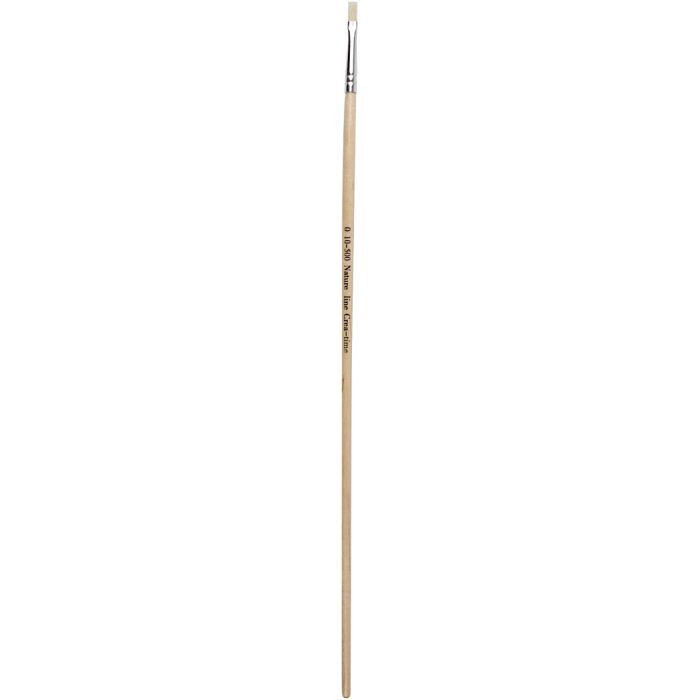 Pinceau Nature Line, dim. 0, L : 4 mm, manches longs, 12 pièces/ 1 Pq.