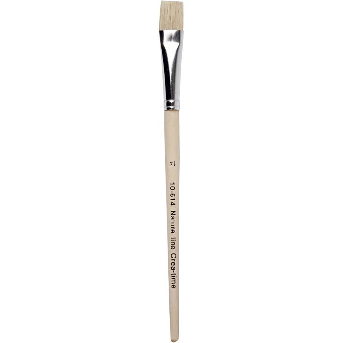 Pinceau Nature Line, dim. 14, L : 20 cm, L : 15 mm, Plat, 12 pièces/ 1 Pq.