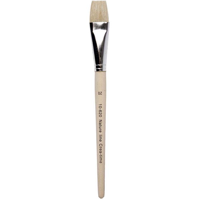 Pinceau Nature Line, dim. 20, L : 20,5 cm, L : 20 mm, Plat, 12 pièces/ 1 Pq.