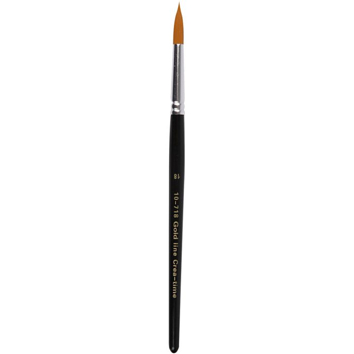 Pinceaux Gold Line, dim. 18, L : 20 cm, L : 7 mm, rond, 6 pièces/ 1 Pq.