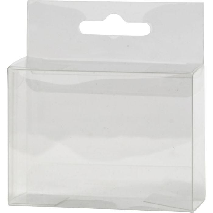 Boîte d'emballage en PET, dim. 74x54x26 mm, 100 pièces/ 1 Pq.