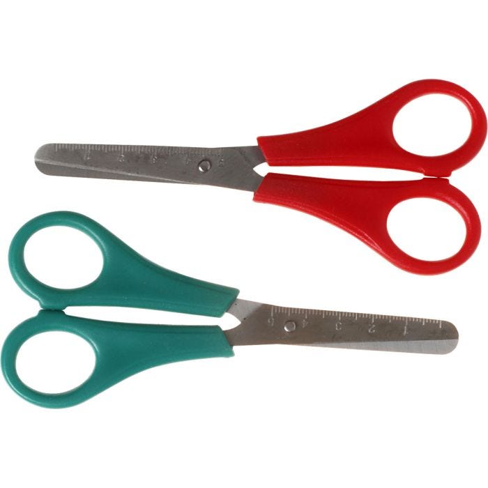 Ciseaux Enfants - Set, L : 13 cm, 12 pièces/ 1 Pq.