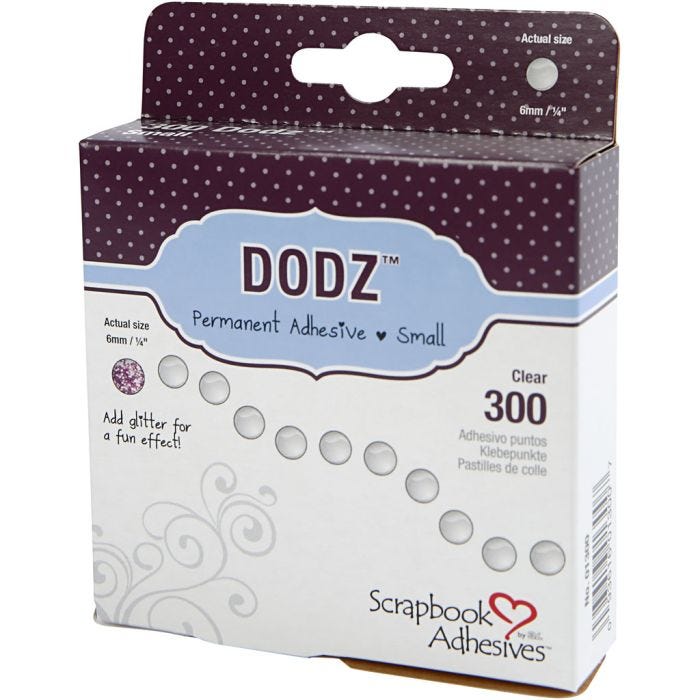 Dodz Zelfklevende Dots, d 6 mm, dikte 0,5 mm, 300 stuk/ 1 doos