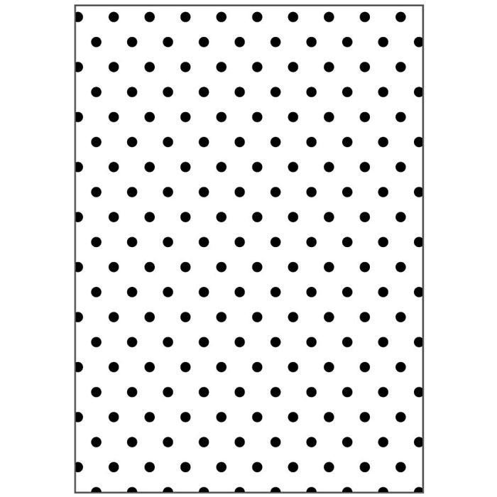 Gabarit d'embossage, Motif de points, dim. 13x18,5 cm, ép. 2 mm, 1 pièce