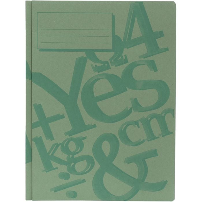 pochette de travail, A4, vert, 100 pièces/ 1 Pq.