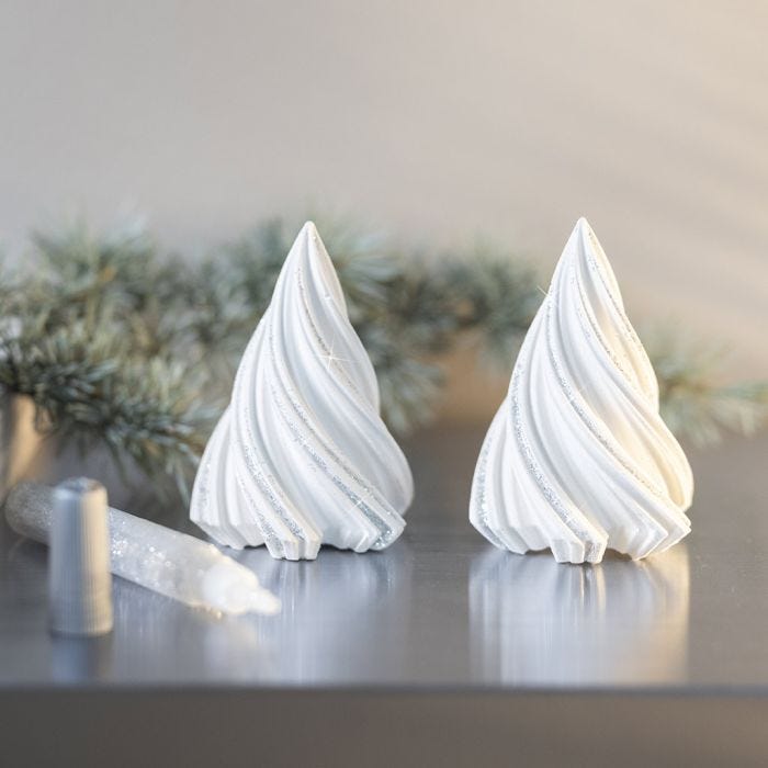 Sapins de Noël moulés en résine