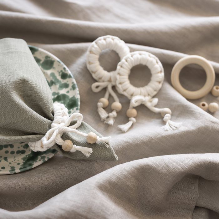 Ronds de serviette en macramé