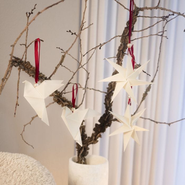 Décorations de Noël en origami
