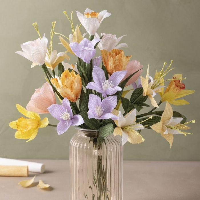 Bouquet en papier crépon