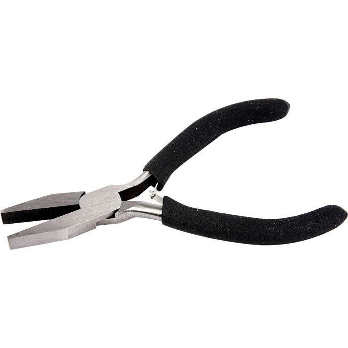 Pince à becs plats, L : 11 cm, L : 5 cm, 1 pièce