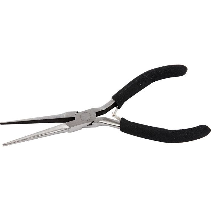 Pince à bec plat long, L : 55 mm, L : 2-6 mm, 1 pièce