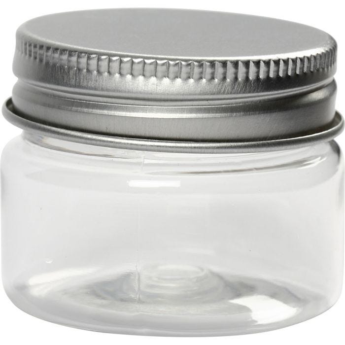 Pot à couvercle vissé, H : 35 mm, d 40 mm, 35 ml, 10 pièces/ 1 Pq.