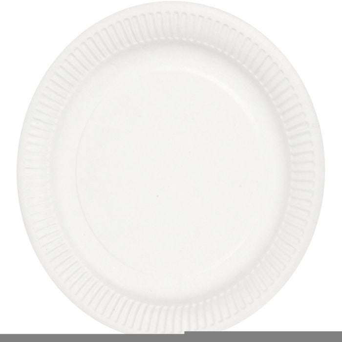 Assiettes en carton, d 23 cm, 100 pièces/ 1 Pq.