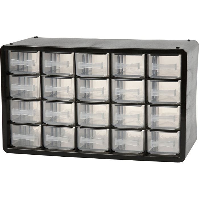 Bloc Organiser, dim. PC 20, dim. 18,4x30,5x14,9 cm, diamètre intérieur 55x37 mm, 1 set