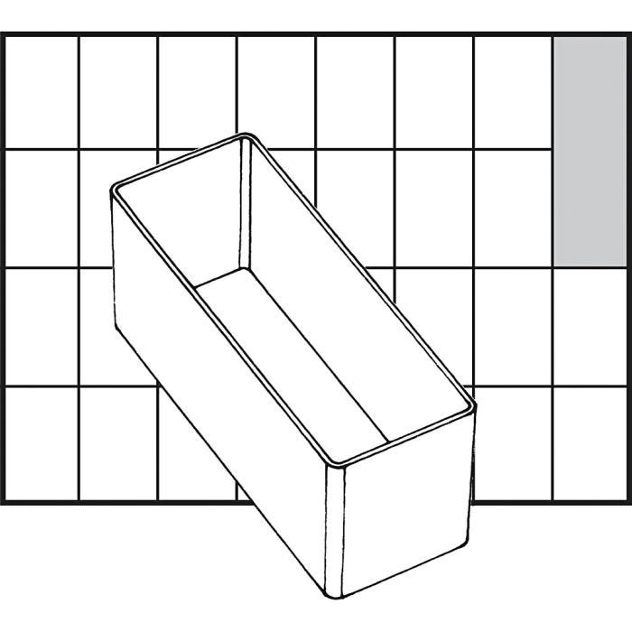 Inzet Box, H: 47 mm, afm 109x39 mm, 1 stuk