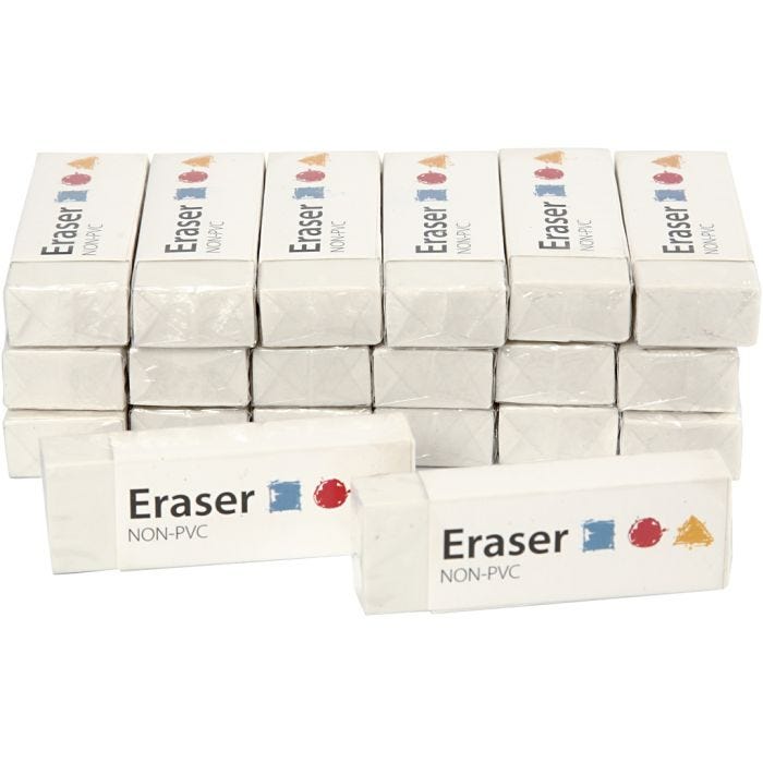 Gomme, dim. 62x22x10 mm, 20 pièces/ 1 Pq.