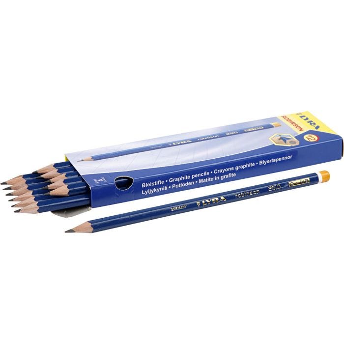 Crayons Robinson, d 6,8 mm, HB, mine 2 mm, 12 pièces/ 1 Pq.