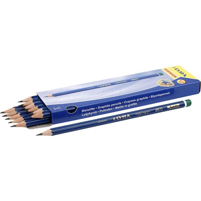 Crayons Robinson, d 6,8 mm, H, mine 2 mm, 12 pièces/ 1 Pq.