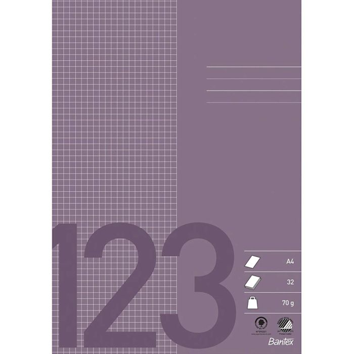 A4, Nombre de pages 64, 70 gr, violet, 1 pièces/ 1 pièce