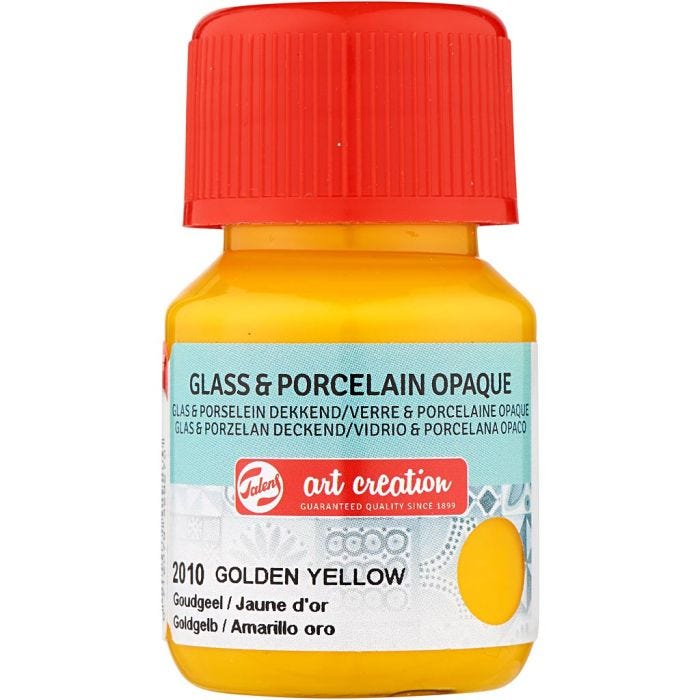 Keramiek- en porseleinverf, sun yellow, 30 ml/ 1 fles
