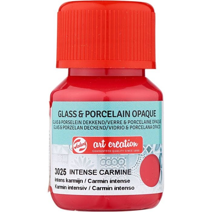 peinture pour céramique et pour porcelaine, rouge, 30 ml/ 1 flacon