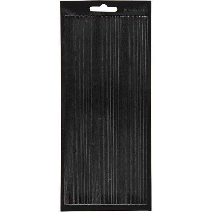 Autocollants, bordures, feuille 10x23 cm, noir, 1 flles