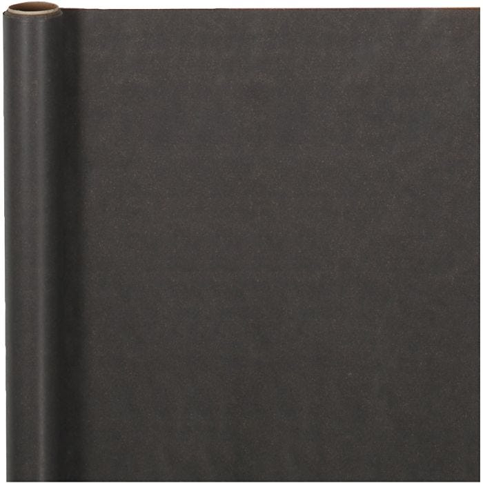 Papier cadeau, L : 50 cm, 60 gr, noir, 5 m/ 1 rouleau