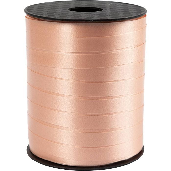 Ruban cadeau, L : 10 mm, beige, 250 m/ 1 rouleau