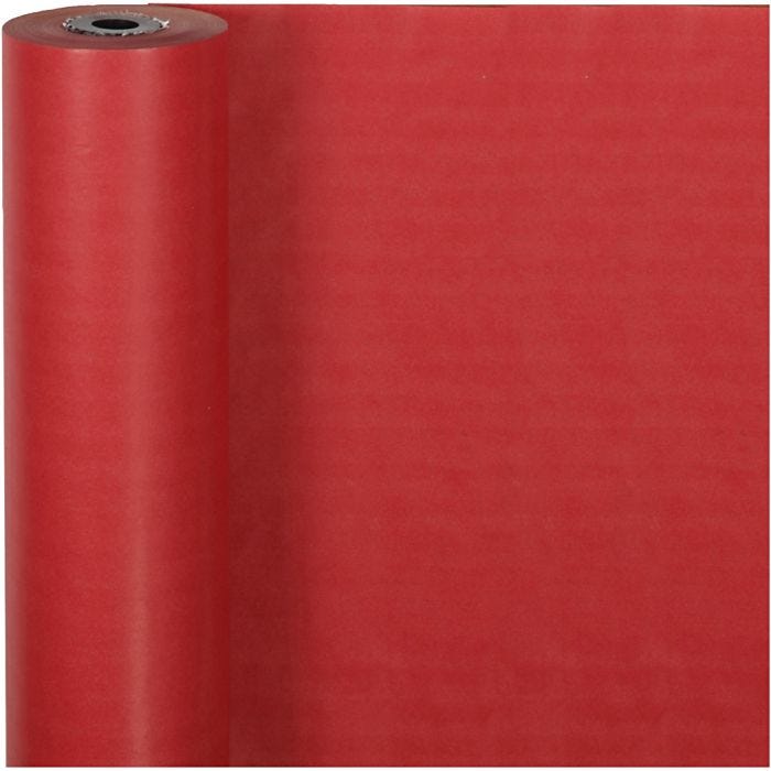 Cadeaupapier, B: 50 cm, 60 gr, rood, 100 m/ 1 rol