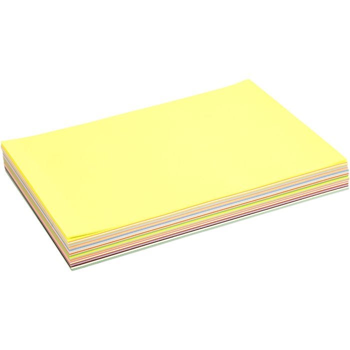 Papier Creativ, A4, feuille 210x297 mm, 80 gr, ass. de couleurs, 280 flles ass./ 1 Pq.