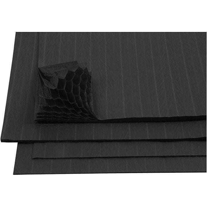 Papier Concertina, feuille 28x17,8 cm, noir, 8 flles/ 1 Pq.