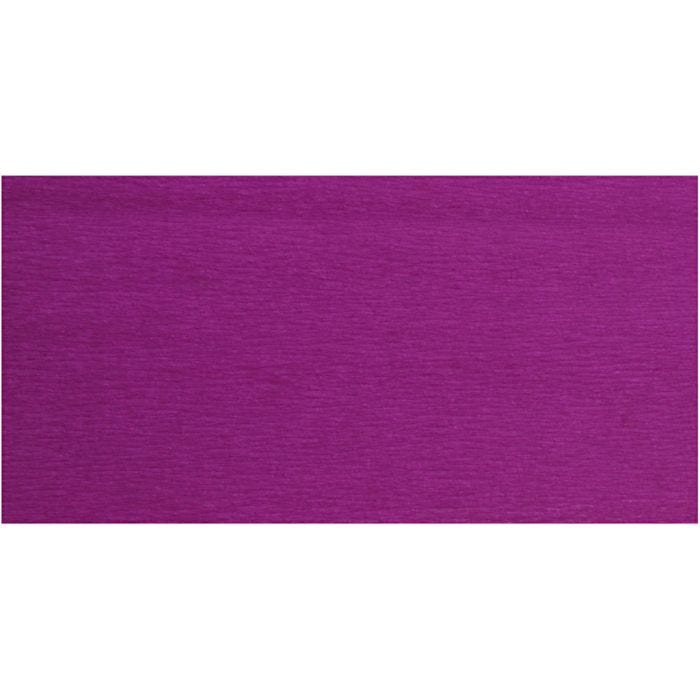 Papier Crépon, feuille 50x250 cm, violet, 10 pli/ 1 Pq.