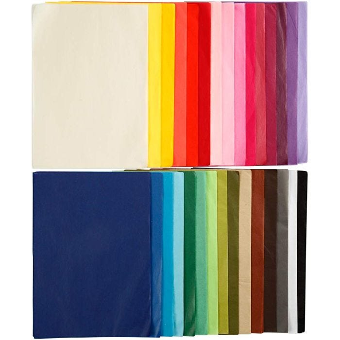 Papier de Soie, A4, feuille 210x297 mm, 17 gr, 30x10 flles/ 1 Pq.