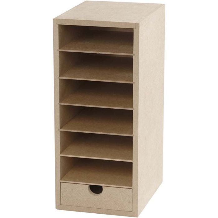 Unité de rangement pour papier, H : 31,5 cm, P: 18 cm, L : 14 cm, A6, 1 pièce
