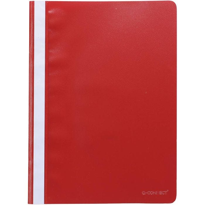 Livrets de présentation en plastique, A4, rouge, 1 pièce