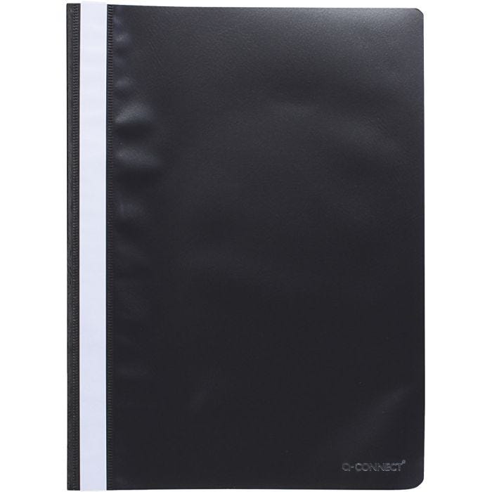 Livrets de présentation en plastique, A4, noir, 50 pièces/ 1 Pq.