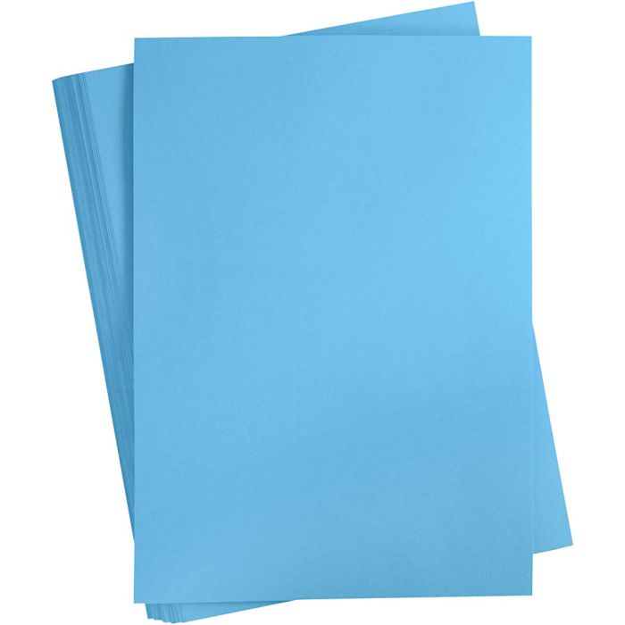 Papier Cartonné, A2, feuille 420x594 mm, 180 gr, turquoise, 100 flles/ 1 Pq.