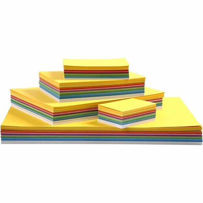 Carton de Printemps, A2,A3,A4,A5,A6, 180 gr, ass. de couleurs, 1800 flles ass./ 1 Pq.