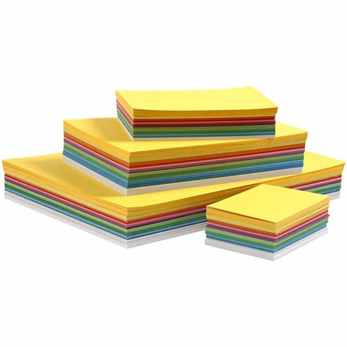 Carton de Printemps, A3,A4,A5,A6, 180 gr, ass. de couleurs, 1500 flles ass./ 1 Pq.