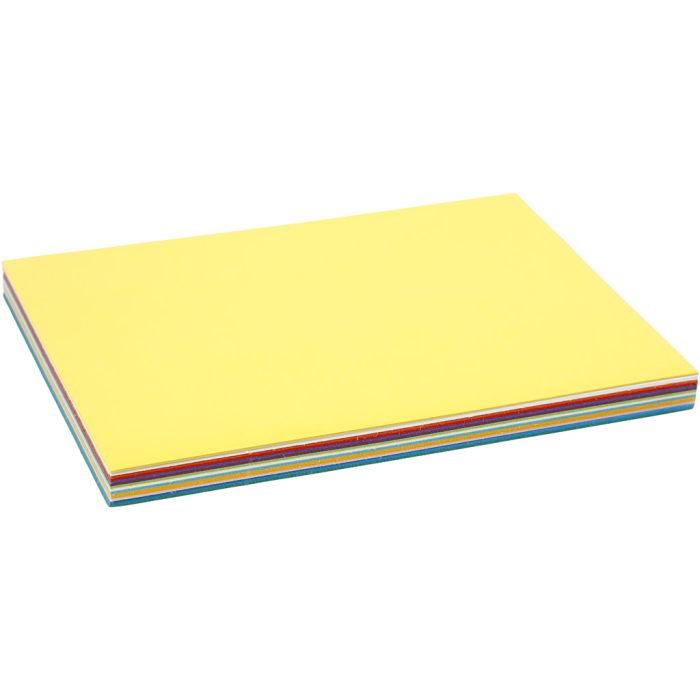 Carton de Printemps, A5, feuille 148x210 mm, 180 gr, ass. de couleurs, 60 flles ass./ 1 Pq.