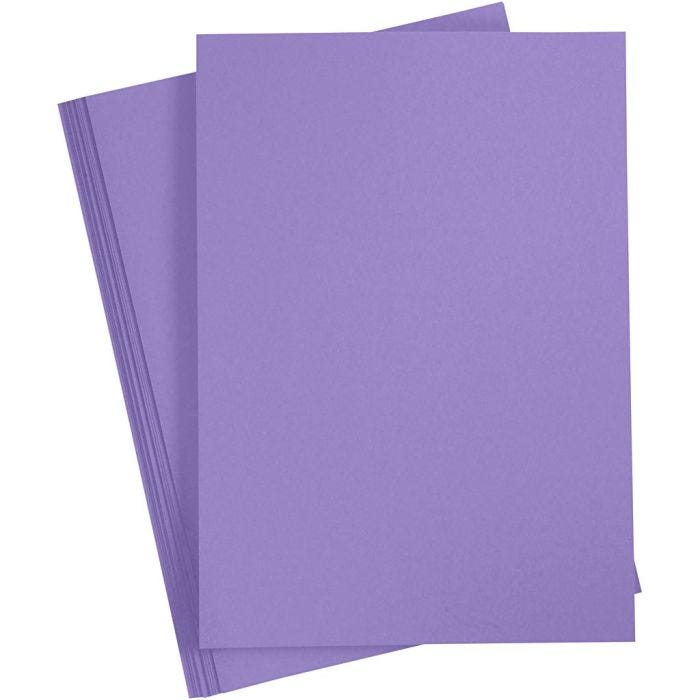 Papier Cartonné, A3, feuille 297x420 mm, 180 gr, violet foncé, 20 flles/ 1 Pq.