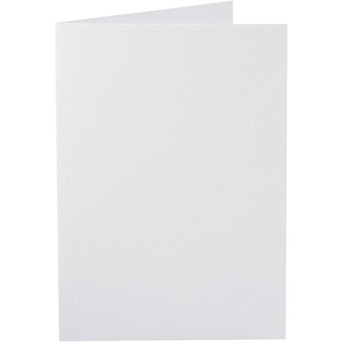 Cartes, dimension carte 10,5x15 cm, 220 gr, blanc, 10 pièces/ 1 Pq.