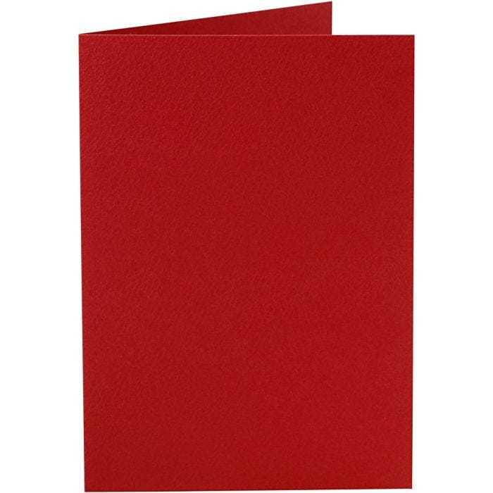 Cartes, dimension carte 10,5x15 cm, 220 gr, rouge, 10 pièces/ 1 Pq.