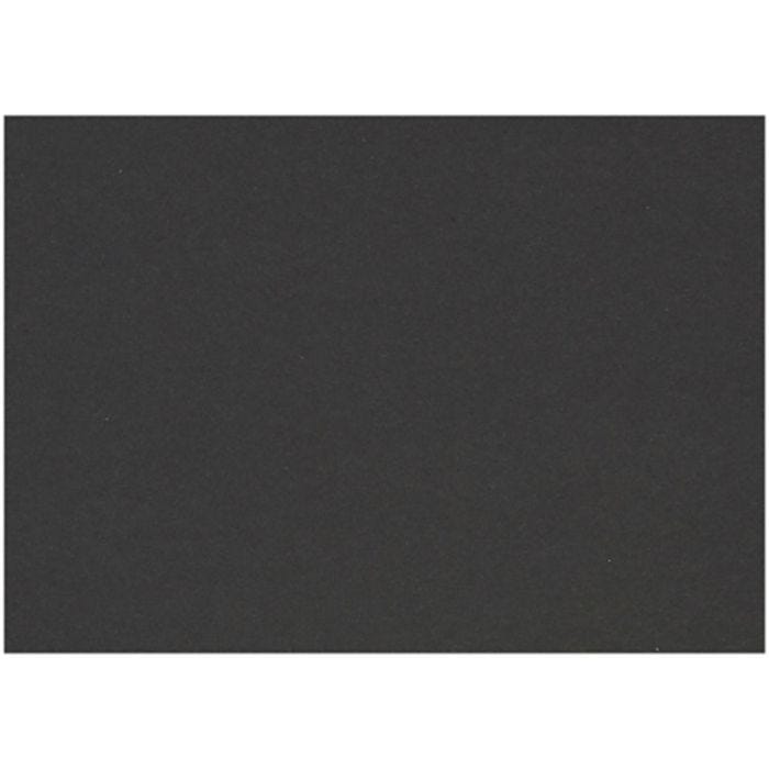Papier cartonné coloré, A6, feuille 105x148 mm, 200 gr, noir, 100 flles/ 1 Pq.