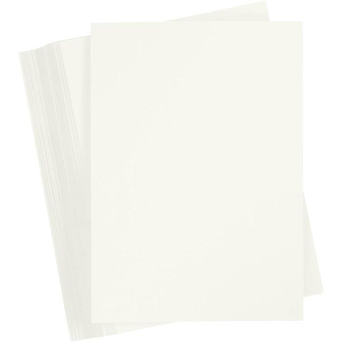 Gekleurd Karton, A4, vel 210x297 mm, 180 gr, off-white, 100 vel/ 1 doos